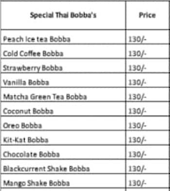 The Boba King menu 2