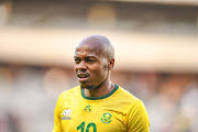 Percy Tau during the international friendly between Bafana Bafana and the Democratic Republic of the Congo at Johannesburg's Orlando Stadium on September 12.