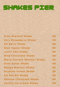 Shakes Pier menu 2