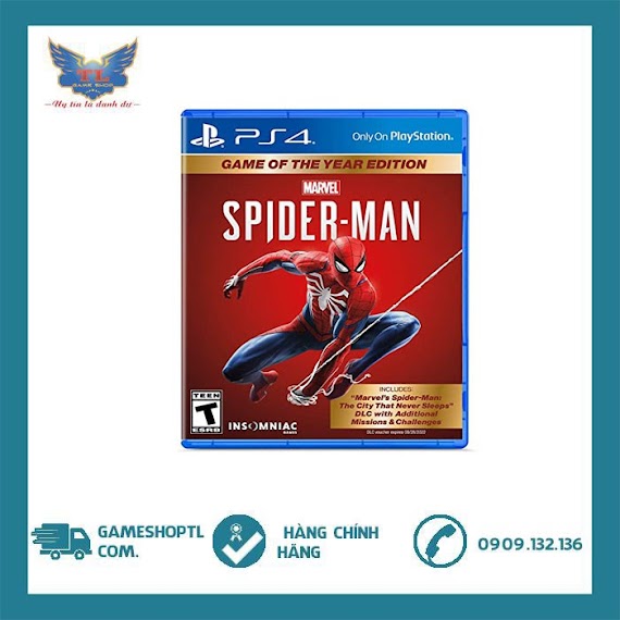 [Mã 1212Elsale0 Giảm 5% Đơn 400K] Đĩa Game Ps4 Marvel Spider Man Game Of The Year Edition