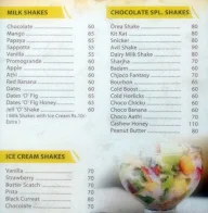 City Snacks menu 1