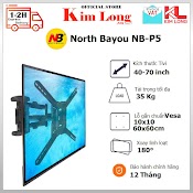 Giá Khung Treo Tivi Từ 40Inch - 70Inch Xoay Đa Năng - Tải Trọng 35Kg - Xoay Mọi Góc Độ North Bayou Nb - P5