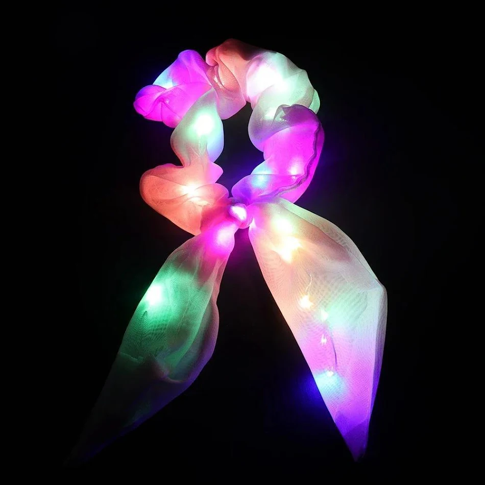 LED Lichtgevende Haarband Strak Dames Haaraccessoire Verlicht je haar met stijl en veiligheid Perfect voor feesten en evenementen Comfortabel en modieus