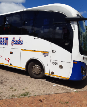 Two female passengers were shot dead aboard a bus which was headed for Zimbabwe.