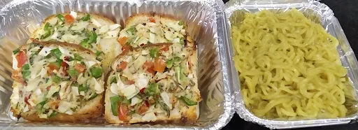 Maggi With Vegetable Bruschetta