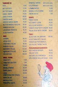 Ajanta Hotel menu 2