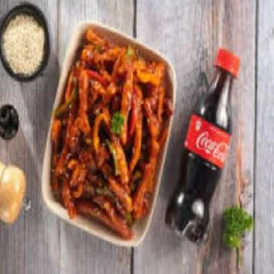 Honey Chilly Potato + Coke [ 250 Ml ]