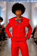 Red featured predominantly in Madida's Colour by Nandi Madida collection.