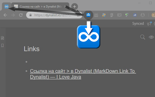 MarkDown Link To Dynalist