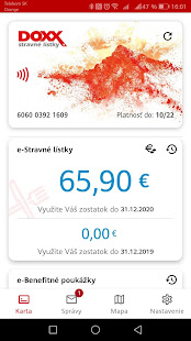 Karta DOXX v mobile - náhled