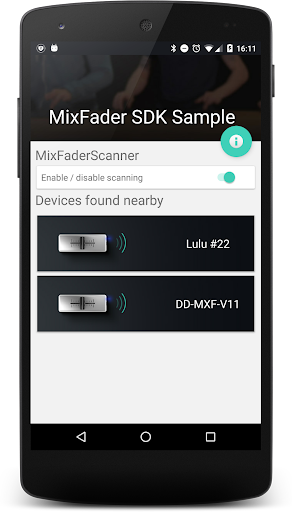 Mixfader SDK Sample