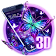 Thème papillon violet 3D icon