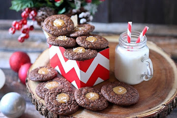 Salted Caramel Chocolate Thumbprints
