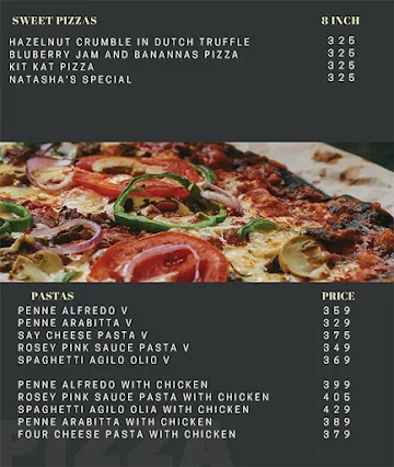 Pizza World menu 