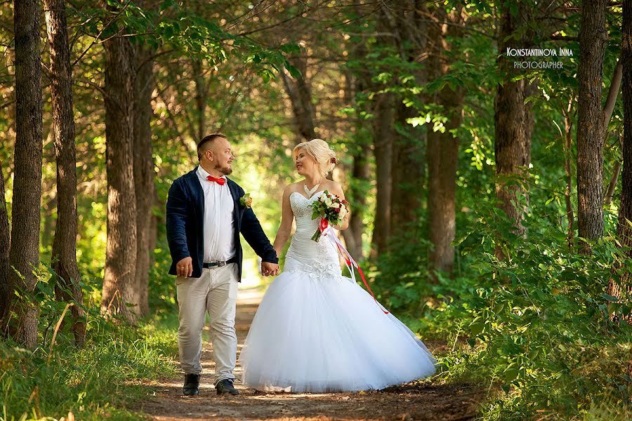 Wedding photographer Inna Konstantinova (inna198508). Photo of 19 August 2018