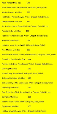 Royal Maratha menu 6
