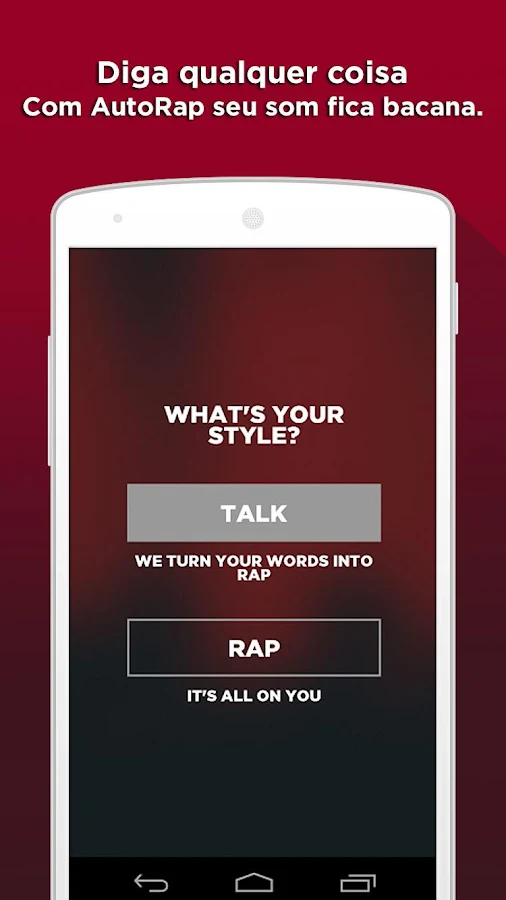   AutoRap by Smule: captura de tela 