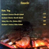 Kashmir For You menu 1