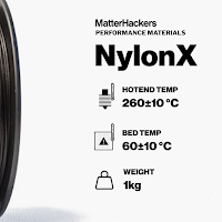 NylonX Carbon Fiber PA12 Filament - 2.85mm (0.5kg)