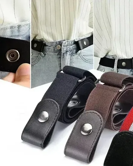 New Adjustable Stretch Elastic Waist Band Invisible Belt ... - 0