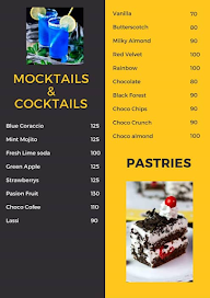 Pastry House menu 1