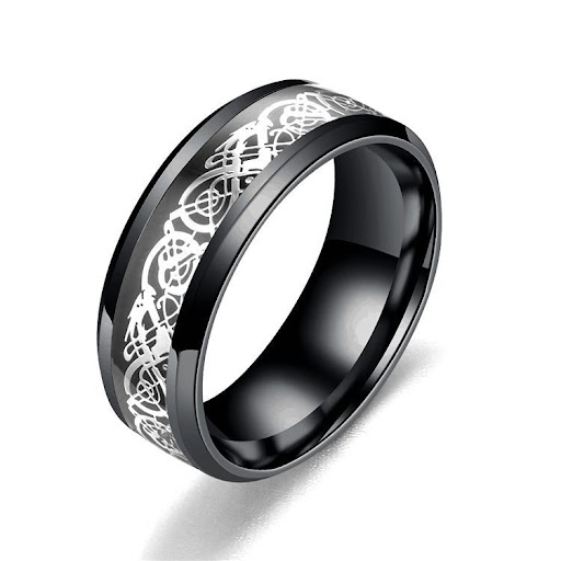 Title 13, Titanium Steel Mens Ring European and American...
