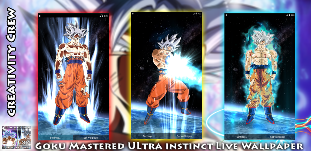 GOKU Mastered ULtra Instinct Live Wallpaper 3D - Latest version 2.0.2.0 f.....