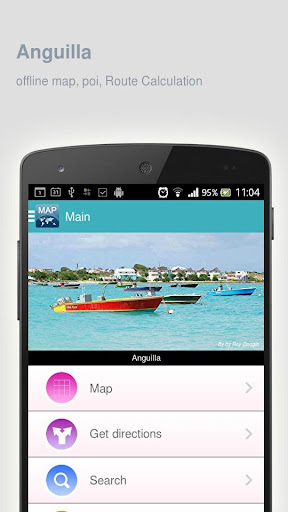 Anguilla Map offline