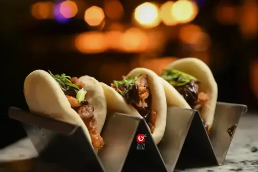 Spicy Black Bean Chicken Bao