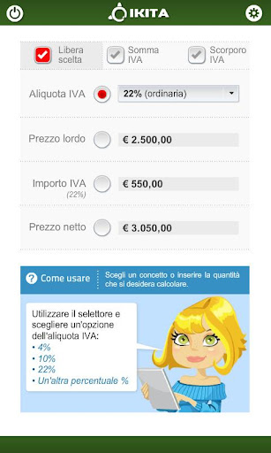 Calcolatore di IVA Italia