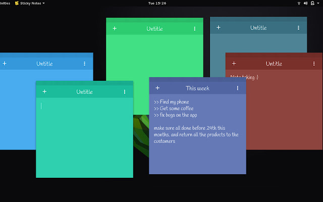 Sticky Notes chrome extension