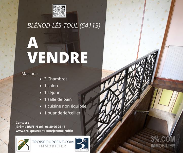 Vente maison 5 pièces 90 m² à Blénod-lès-Toul (54113), 55 000 €