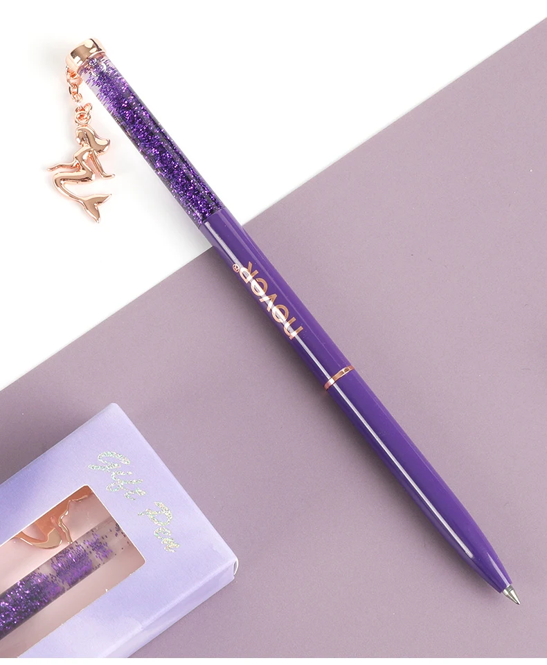 Title 1, Stylo Noir Métal Pendentif Japonais Gel Couleur...