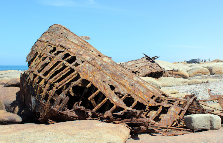 The wreck of the Aristea, just south of Hondeklipbaai. Picture: NICK YELL