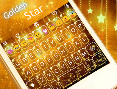 Star Golden Emoji Keyboard screenshot 5