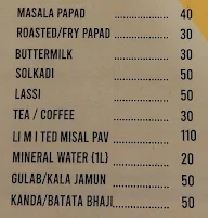 Thorat's Baarbeque Misal menu 1