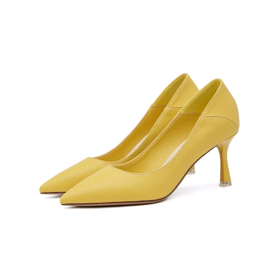 Zapatos de tacón alto nude con punta fina, estilo coreano, elegancia y comodidad para cada ocasión, ¡siéntete segura!