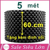 5 Mét Bầu Ươm Cây V6 Cao 60Cm Dày 6Mm, Cắt Theo Mét Dài Khách Đặt, Tặng Ốc Vít - 77903