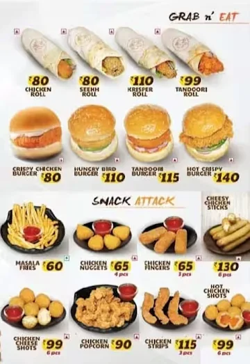 Five Star Chicken menu 