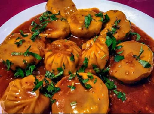 Veg Chilli Garlic Gravy Fried Momos