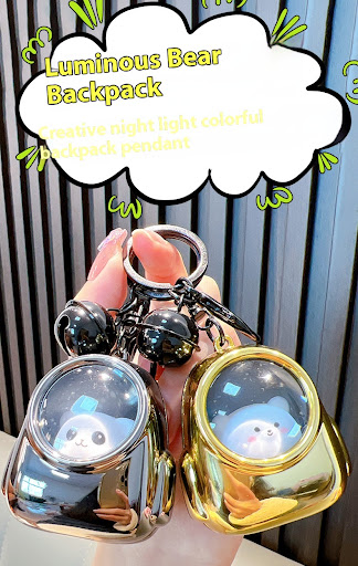 Title 4, Luminous Bear Bag Keychain Pendant Light up you...