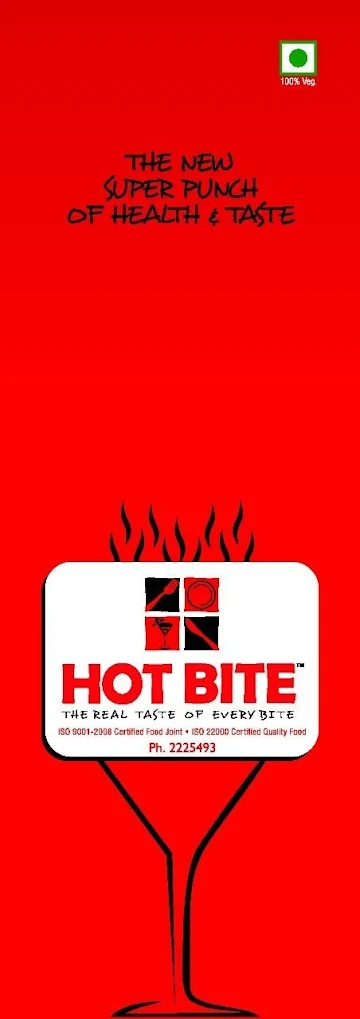 Hot Bite menu 