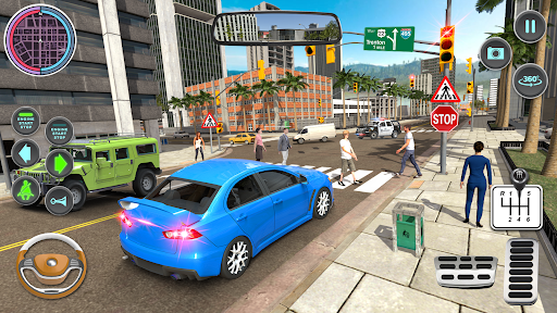 Screenshot Modern Car Driving School Game