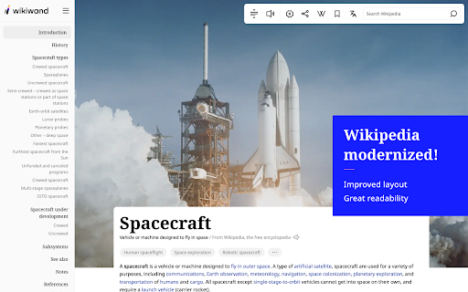 Wikiwand: Wikipedia Modernized