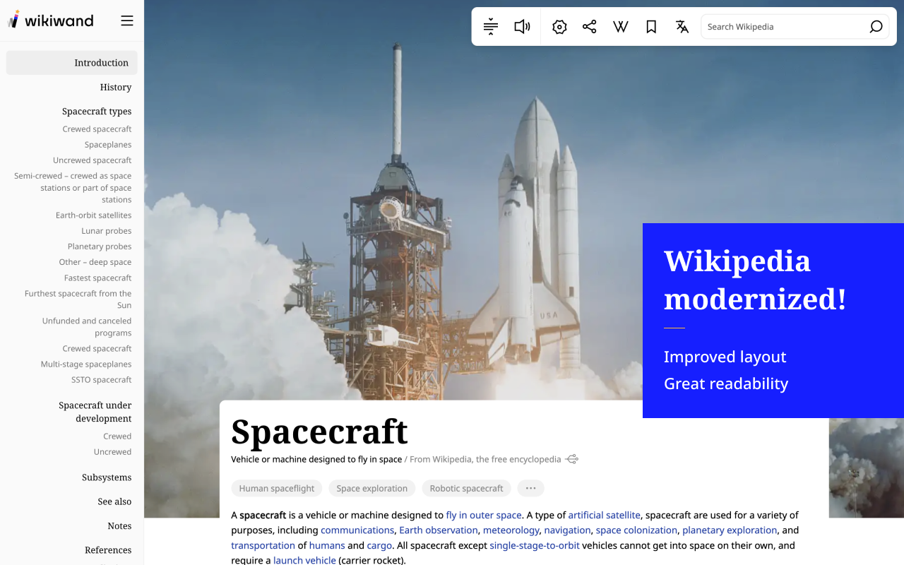 Wikiwand: Wikipedia Modernized Preview image 3