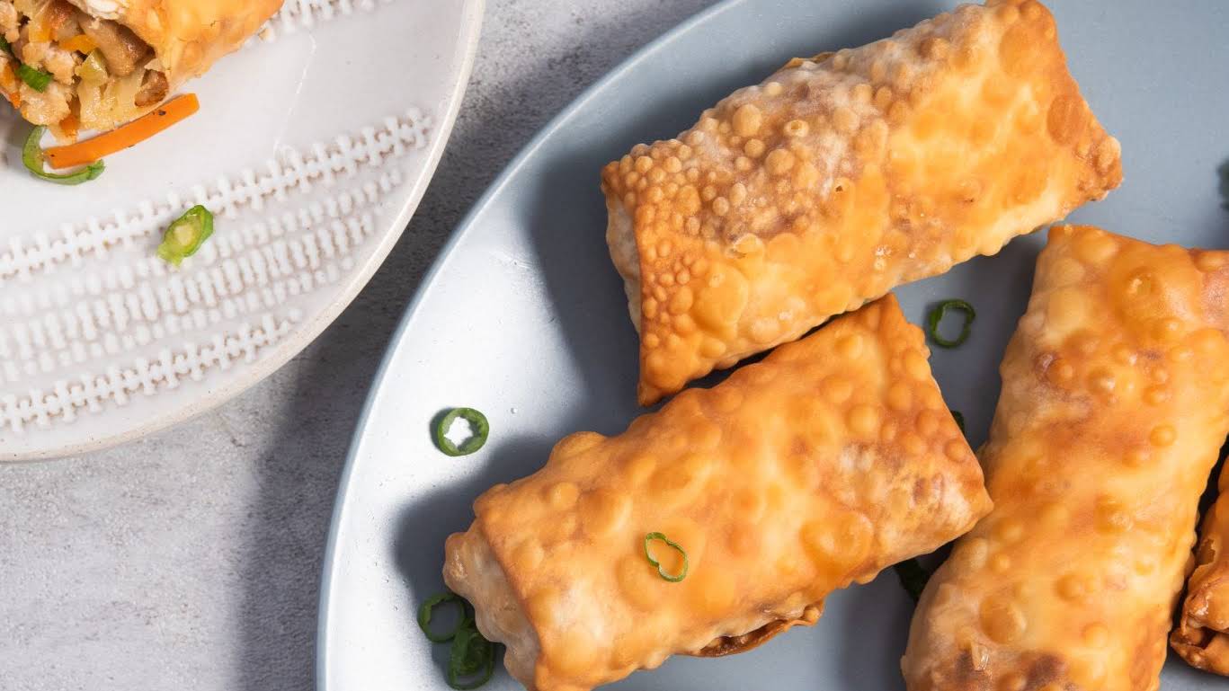 Tempeh Air Fryer Hoisin Egg Rolls