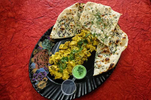 Soya Afghani Chaap With Butter Naan