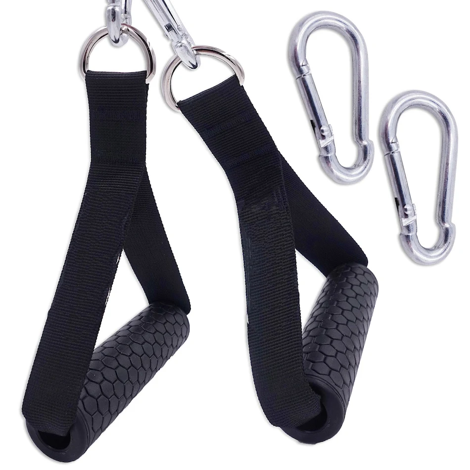 Bandes de résistance de gym avec poignées antidérapantes et robustes pour un entraînement de force efficace à domicile ou en salle de sport.