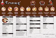 Empire Restaurant menu 1