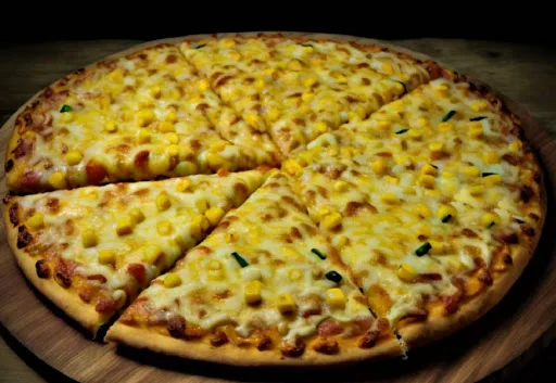 Cheese & Corn Overload Pizza